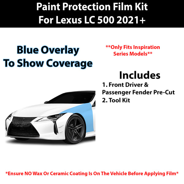 Fits Lexus LC 500 (Inspiration Series) 2021+ Precut Premium Paint Protection Film Clear Bra PPF Decal Film Kit Cover