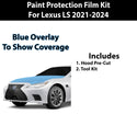 Precut Premium Paint Protection Film Clear Bra PPF Decal Film Kit Cover Fits Lexus LS 2021-2024