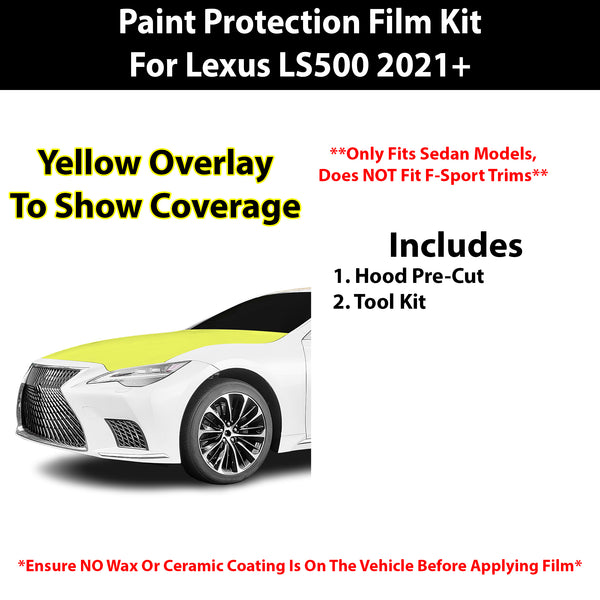 Fits Lexus LS 500 Sedan 2021+ Precut Premium Paint Protection Film Clear Bra PPF Decal Film Kit Cover