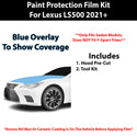 Fits Lexus LS 500 Sedan 2021+ Precut Premium Paint Protection Film Clear Bra PPF Decal Film Kit Cover