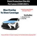 Fits Lexus LS 500 (F Sport) Sedan 2021+ Precut Premium Paint Protection Film Clear Bra PPF Decal Film Kit Cover