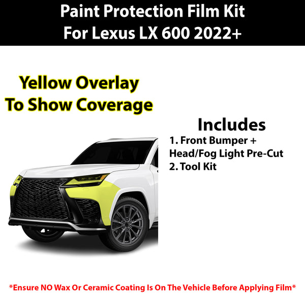 Fits Lexus LX 600 (F Sport) 2022+ Precut Premium Paint Protection Film Clear Bra PPF Decal Film Kit Cover