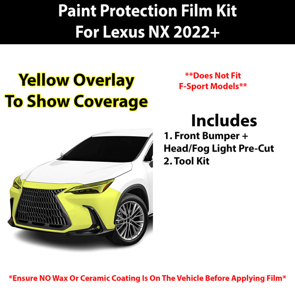 Fits Lexus NX 2022+ Precut Premium Paint Protection Film Clear Bra PPF Decal Film Kit Cover