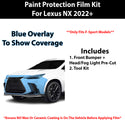 Fits Lexus NX (F Sport) 2022+ Precut Premium Paint Protection Film Clear Bra PPF Decal Film Kit Cover