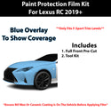 Fits Lexus RC (F Sport) 2019+ Precut Premium Paint Protection Film Clear Bra PPF Decal Film Kit Cover