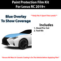 Fits Lexus RC (F Sport) 2019+ Precut Premium Paint Protection Film Clear Bra PPF Decal Film Kit Cover