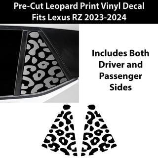 Animal Leopard Cheetah Cow Window Vinyl Decal Stickers Fits Lexus RZ 2023-2024