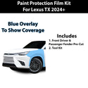 Fits Lexus TX 2024+ Precut Premium Paint Protection Film Clear Bra PPF Decal Film Kit