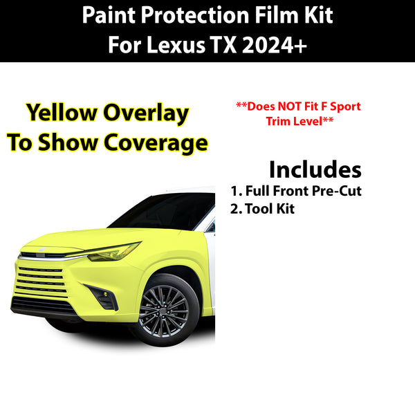 Fits Lexus TX 2024+ Precut Premium Paint Protection Film Clear Bra PPF Decal Film Kit