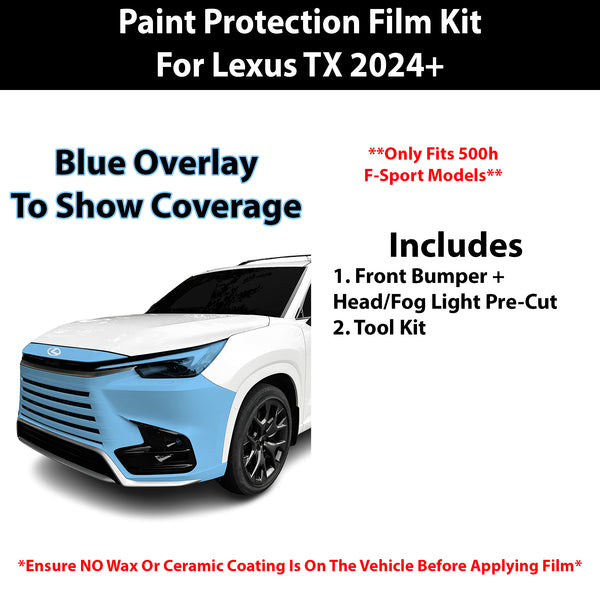 Fits Lexus TX (500H F Sport Performance Premium/ Luxury) 2024+ Precut Premium Paint Protection Film Clear Bra PPF Decal Film Kit Cover