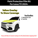 Fits Lexus TX (500H F Sport Performance Premium/ Luxury) 2024+ Precut Premium Paint Protection Film Clear Bra PPF Decal Film Kit Cover