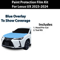 Fits Lexus UX 2023+ Precut Premium Paint Protection Film Clear Bra PPF Decal Film Kit Coverage