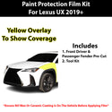 Fits Lexus UX (F Sport) 2019+ Precut Premium Paint Protection Film Clear Bra PPF Decal Film Kit Cover