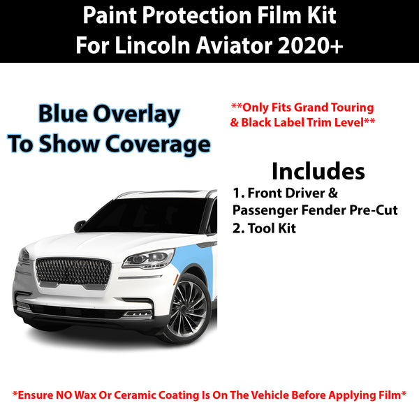 Fits Lincoln Aviator (Grand Touring & Black Label) 2020+ Precut Premium Paint Protection Film Clear Bra PPF Decal Film Kit Cover