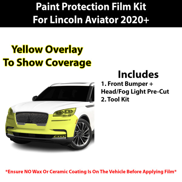 Fits Lincoln Aviator (Grand Touring & Black Label) 2020+ Precut Premium Paint Protection Film Clear Bra PPF Decal Film Kit Cover