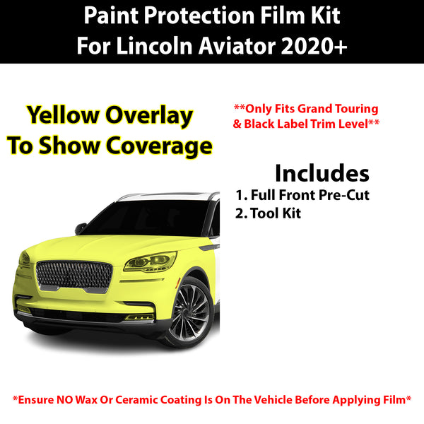 Fits Lincoln Aviator (Grand Touring & Black Label) 2020+ Precut Premium Paint Protection Film Clear Bra PPF Decal Film Kit Cover