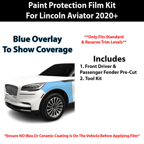 Fits Lincoln Aviator (Standard & Reserve) 2020+ Precut Premium Paint Protection Film Clear Bra PPF Decal Film Kit Cover