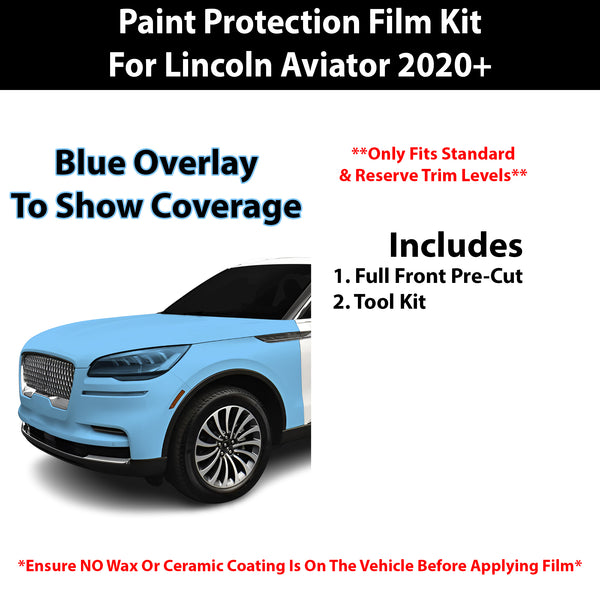 Fits Lincoln Aviator (Standard & Reserve) 2020+ Precut Premium Paint Protection Film Clear Bra PPF Decal Film Kit Cover