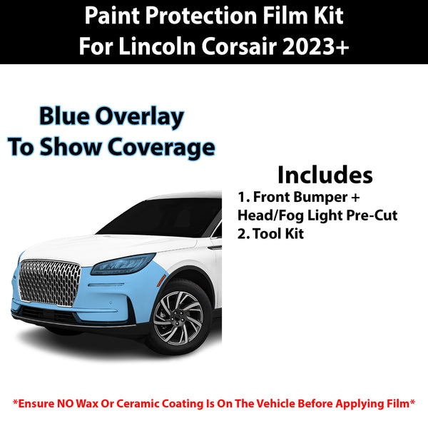 Fits Lincoln Corsair 2023+ Precut Premium Paint Protection Film Clear Bra PPF Decal Film Kit Cover