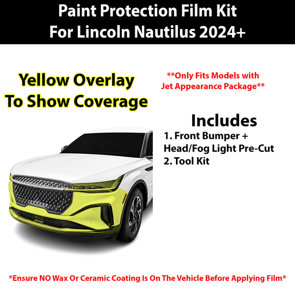 Fits Lincoln Nautilus 2024+ Precut Premium Paint Protection Film Clear Bra PPF Decal Film Kit Cover