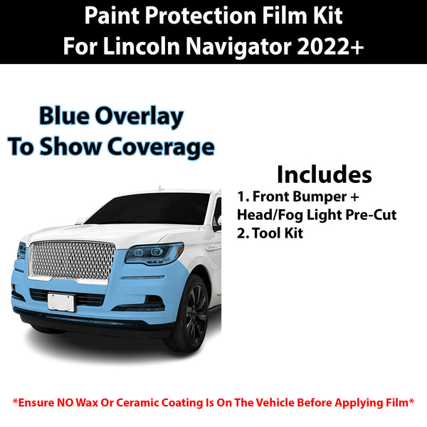 Fits Lincoln Navigator 2022+ Precut Premium Paint Protection Film Clear Bra PPF Decal Film Kit Cover