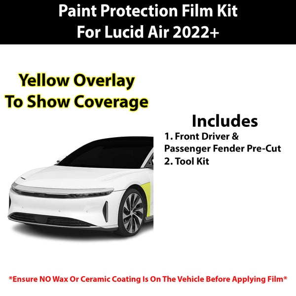 Fits Lucid Air 2022+ Precut Premium Paint Protection Film Clear Bra PPF Decal Film Kit Cover