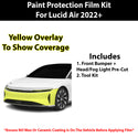 Fits Lucid Air 2022+ Precut Premium Paint Protection Film Clear Bra PPF Decal Film Kit Cover