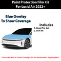 Fits Lucid Air 2022+ Precut Premium Paint Protection Film Clear Bra PPF Decal Film Kit Cover