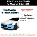 Fits Maserati Ghibli (Modena Ultima & Trofeo) 2018+ Precut Premium Paint Protection Film Clear Bra PPF Decal Film Kit Cover