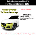 Fits Maserati Levante (GT) 2017+ Precut Premium Paint Protection Film Clear Bra PPF Decal Film Kit Cover