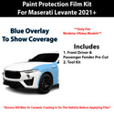 Fits Maserati Levante (Modena Ultima) 2021+ Precut Premium Paint Protection Film Clear Bra PPF Decal Film Kit Cover