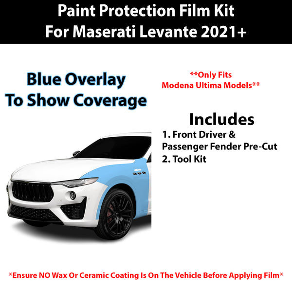 Fits Maserati Levante (Modena Ultima) 2021+ Precut Premium Paint Protection Film Clear Bra PPF Decal Film Kit Cover