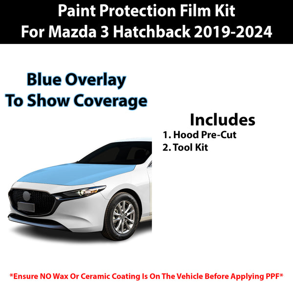 Fits Mazda 3 Hatchback 2019+ Precut Premium Paint Protection Film Clear Bra PPF Decal Film Kit