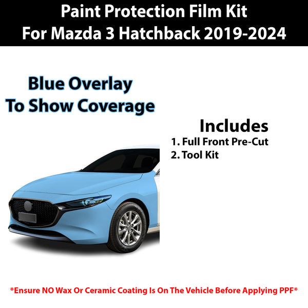 Fits Mazda 3 Hatchback 2019+ Precut Premium Paint Protection Film Clear Bra PPF Decal Film Kit