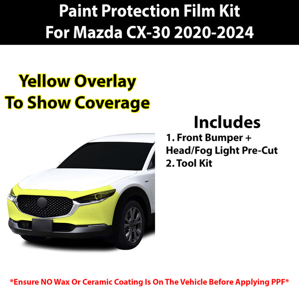 Fits Mazda CX-30 2020+ Precut Premium Paint Protection Film Clear Bra PPF Decal Film Kit