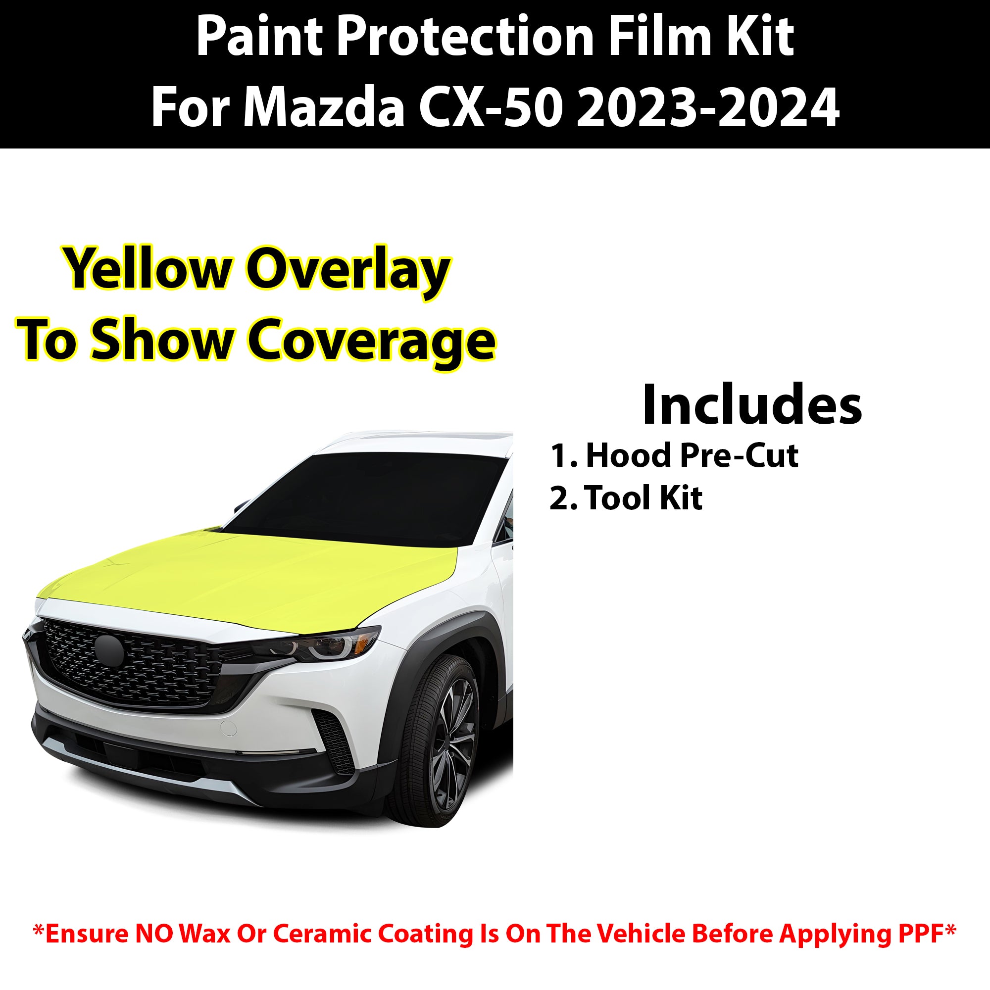 Fits Mazda CX - 50 2023+ Precut Premium Paint Protection Film Clear Bra PPF Decal Film Kit - Bogar Tech Designs