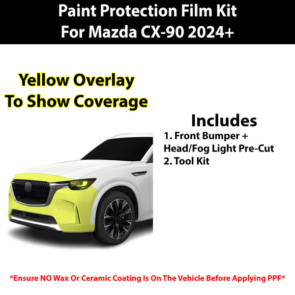 Fits Mazda CX-90 2024+ Precut Premium Paint Protection Film Clear Bra PPF Decal Film Kit