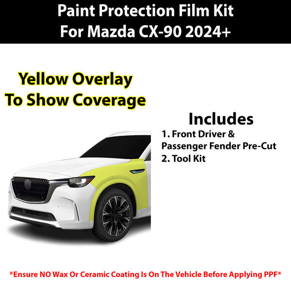 Fits Mazda CX-90 2024+ Precut Premium Paint Protection Film Clear Bra PPF Decal Film Kit