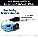 Fits McLaren 750S Spider 2024+ Precut Premium Paint Protection Film Clear Bra PPF Decal Film Kit Cover