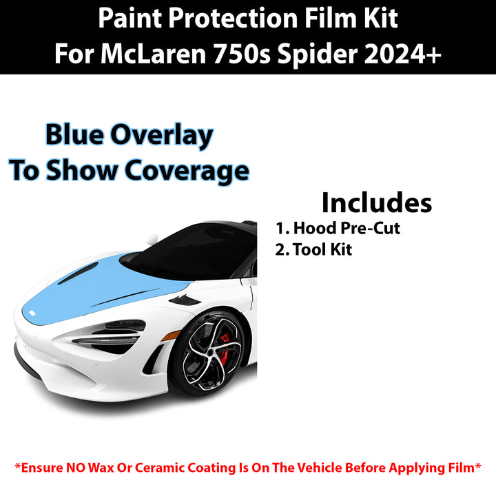 Fits McLaren 750S Spider 2024+ Precut Premium Paint Protection Film Clear Bra PPF Decal Film Kit Cover - Bogar Tech Designs