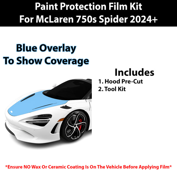 Fits McLaren 750S Spider 2024+ Precut Premium Paint Protection Film Clear Bra PPF Decal Film Kit Cover