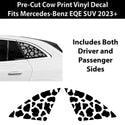 Fits Mercedes-Benz EQE SUV 2023+ Animal Leopard Cheetah Cow Window Vinyl Decal Stickers