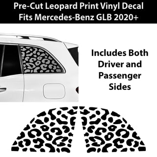 Fits Mercedes-Benz GLB 2020+ Animal Leopard Cheetah Cow Window Vinyl Decal Stickers