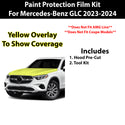 Fits Mercedes Benz GLC300 2023-2024 Precut Premium Paint Protection Film Clear Bra PPF Decal Film Kit Cover