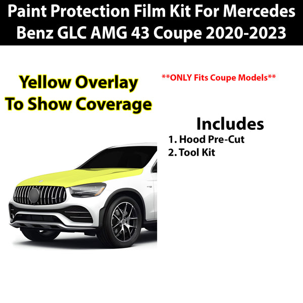 Fits Mercedes Benz GLC43 2020-2023 Precut Premium Paint Protection Film Clear Bra PPF Decal Film Kit Cover