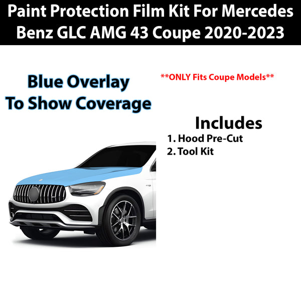 Fits Mercedes Benz GLC43 2020-2023 Precut Premium Paint Protection Film Clear Bra PPF Decal Film Kit Cover