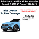 Fits Mercedes Benz GLC43 2020-2023 Precut Premium Paint Protection Film Clear Bra PPF Decal Film Kit Cover