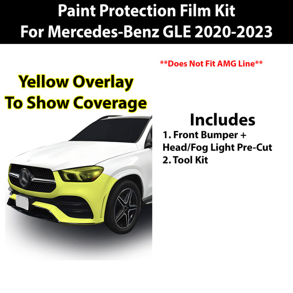 Fits Mercedes-Benz GLE 2023+ Precut Premium Paint Protection Film Clear Bra PPF Decal Film Kit Cover