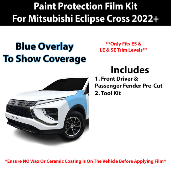 Fits Mitsubishi Eclipse Cross (ES & LE & SE) 2022+ Precut Premium Paint Protection Film Clear Bra PPF Decal Film Kit Cover