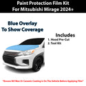 Fits Mitsubishi Mirage 2021+ Precut Premium Paint Protection Film Clear Bra PPF Decal Film Kit Cover